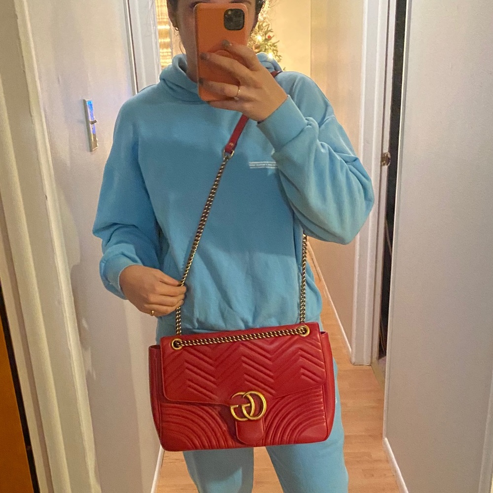 Gucci Large Marmount Bag Red
